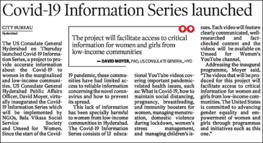 COVID-19 Information Series launched